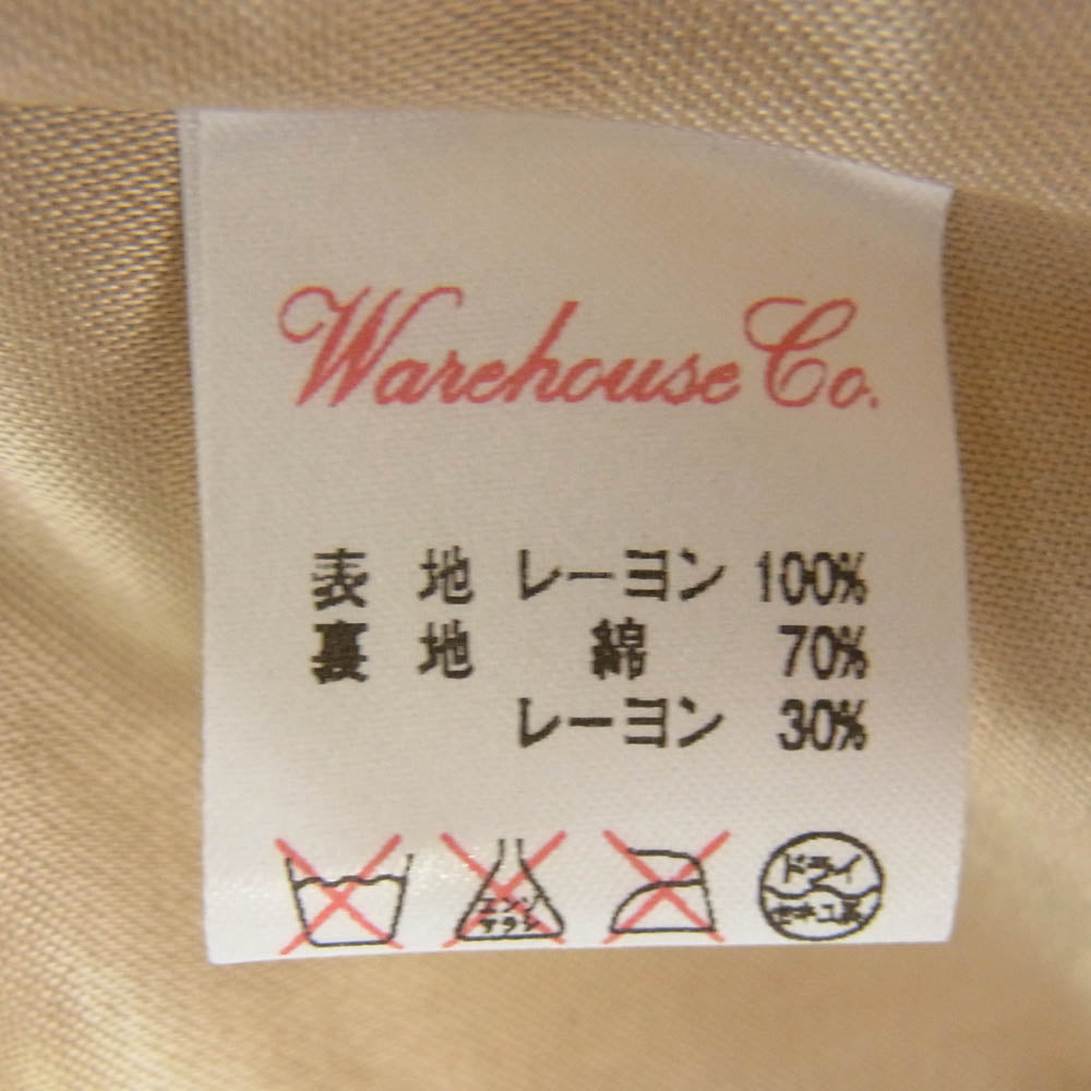 WAREHOUSE ウエアハウス HELLER'S CAFE ヘラーズカフェ 1950年代 復刻 USS CREWs Souvenir Jacket DRAGON ANCHOR 刺繍 スーベニア ジャケット ブラック系 38【極上美品】【中古】