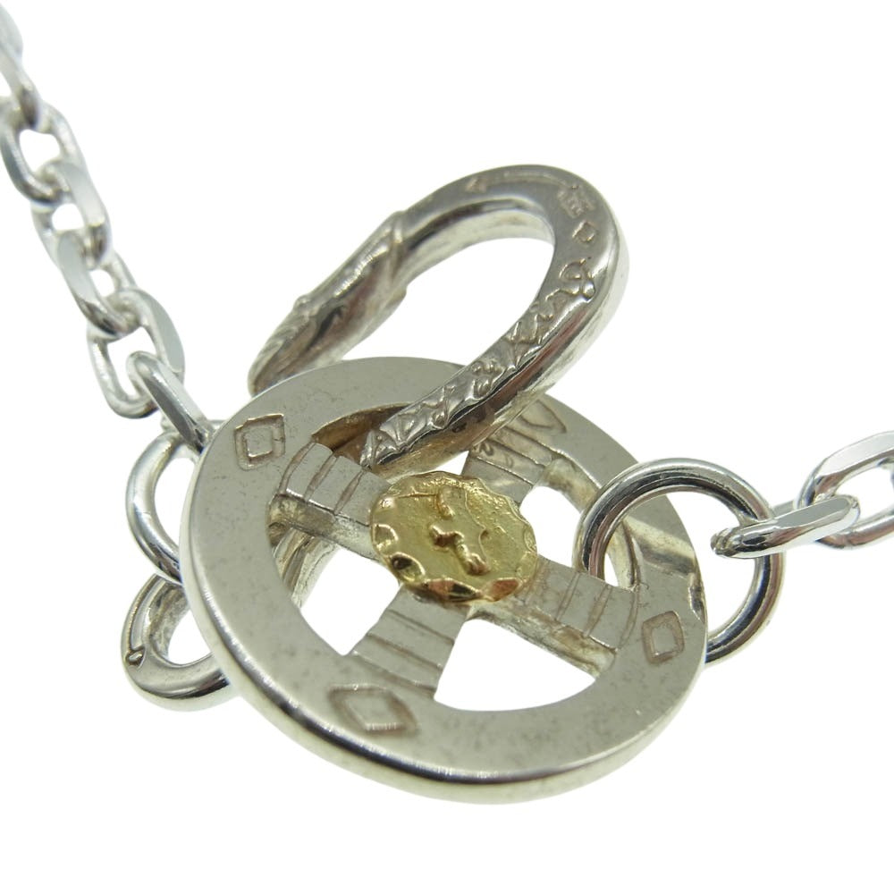 TADY&KING タディアンドキング イーグルフック ＆ レギュラーホイール GPイーグル付 45cm 太角 チェーン シルバー系【美品】【中古】