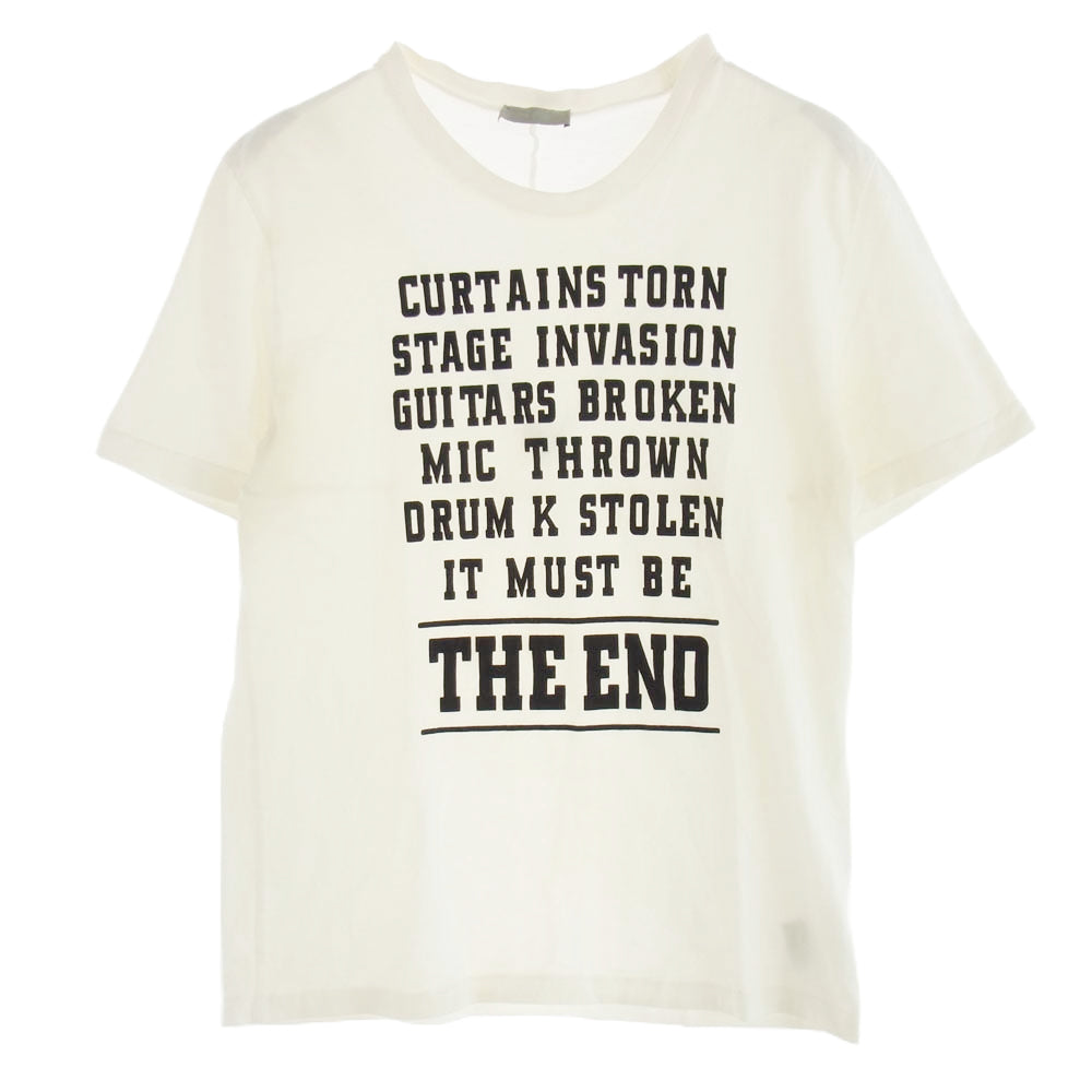 Dior ディオール 05AW 5HH3068805 THE END プリント 半袖 Tシャツ ホワイト系 M【中古】