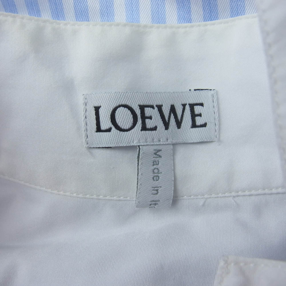 LOEWE ロエベ S2109410GH アシンメトリー ストライプ 長袖 コットン