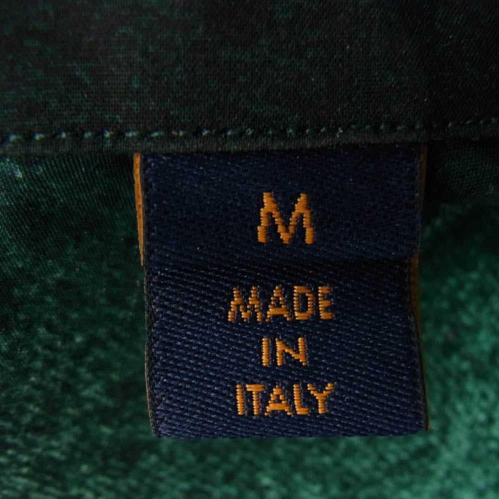 LOUIS VUITTON ルイ・ヴィトン 23SS RM231M TA4 HOS15W L V チャーム付 モノグラム グラフィック 長袖 シャツ グリーン系 M【中古】