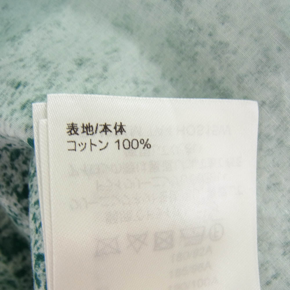 LOUIS VUITTON ルイ・ヴィトン 23SS RM231M TA4 HOS15W L V チャーム付 モノグラム グラフィック 長袖 シャツ グリーン系 M【中古】