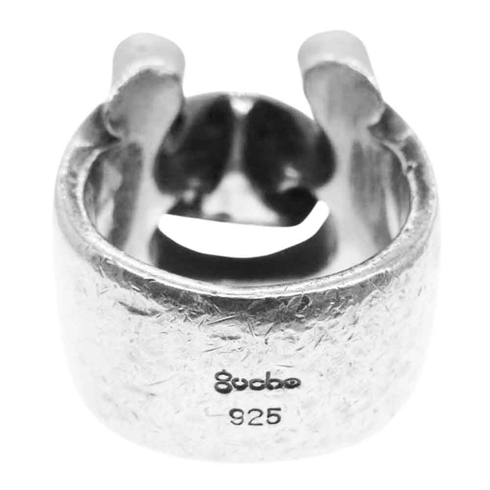 Gucho ガッチョ gcr009dice ルシアーズ ダイス ホースシュー リング デザイナーエングレイブ入り シルバー系 15号【中古】