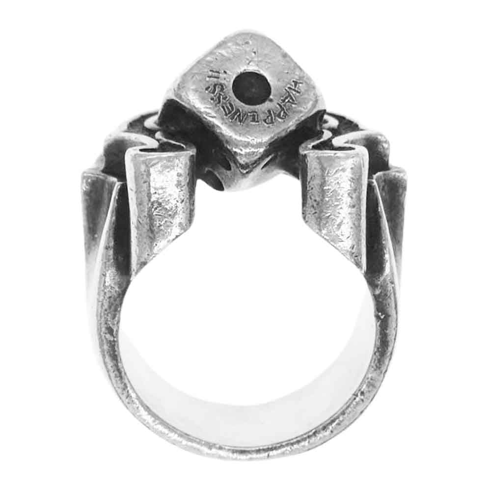 Gucho ガッチョ gcr009dice ルシアーズ ダイス ホースシュー リング デザイナーエングレイブ入り シルバー系 15号【中古】