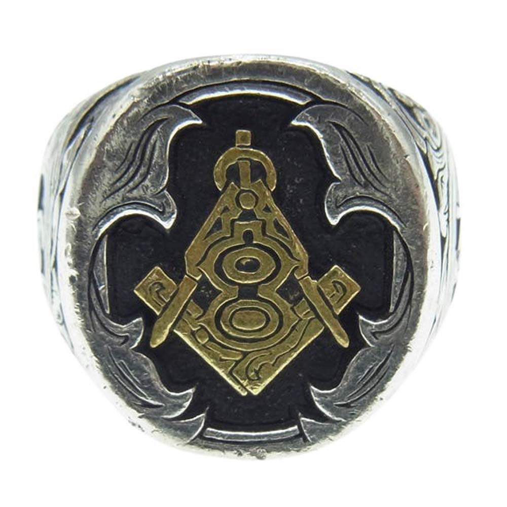 Gucho ガッチョ SIGNET RING w/ATELIER LOGO NOBEL EDITION 5thリミテッド シグネット リング シルバー系 15号【中古】