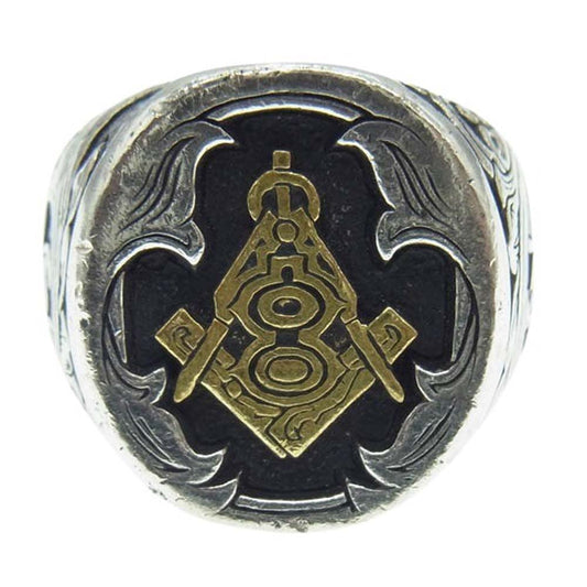 Gucho ガッチョ SIGNET RING w/ATELIER LOGO NOBEL EDITION 5thリミテッド シグネット リング シルバー系 15号【中古】