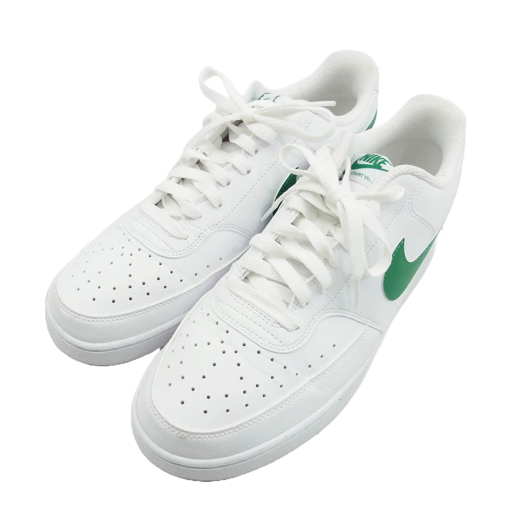 NIKE ナイキ DH2987-111 Court Vision Low Next Nature White Green コートビジョン ロー ネクストネイチャー ホワイト グリーン スニーカー ホワイト系 グリーン系 29cm【中古】