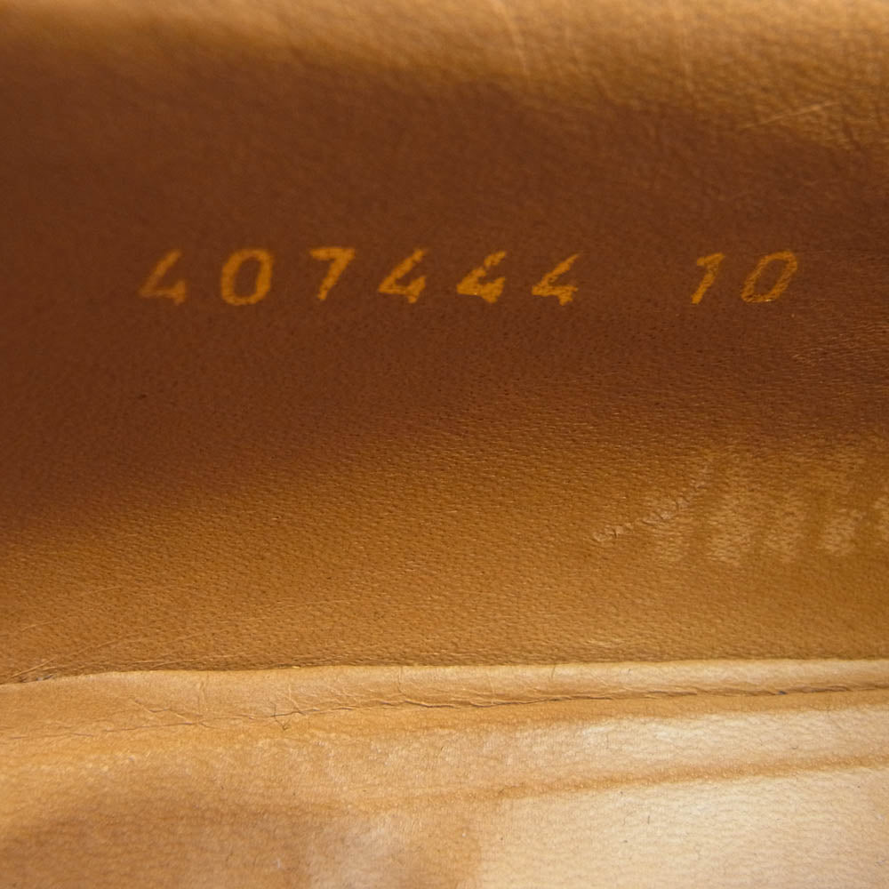 GUCCI グッチ 407444 シェリーライン コイン ローファー ビジネス ドレスシューズ ブラウン系 ブラウン系 10【中古】