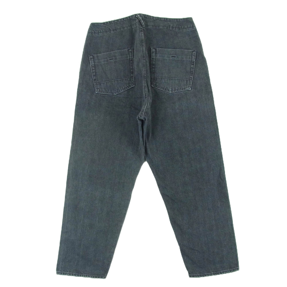 bukht ブフト BE-31804 コットン ワイド デニム パンツ 日本製 グレー系 S【中古】