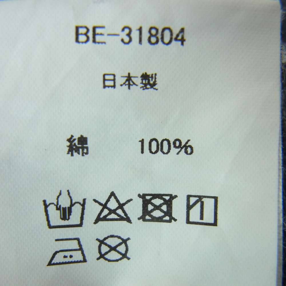 bukht ブフト BE-31804 コットン ワイド デニム パンツ 日本製 グレー系 S【中古】