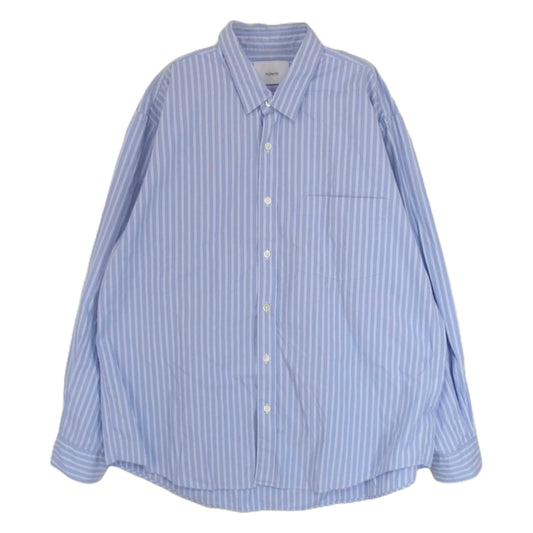 ニューターム 003SH-019S RELAXIN' Shirts レギュラーカラー ストライプ 長袖 シャツ ブルー系 M【中古】
