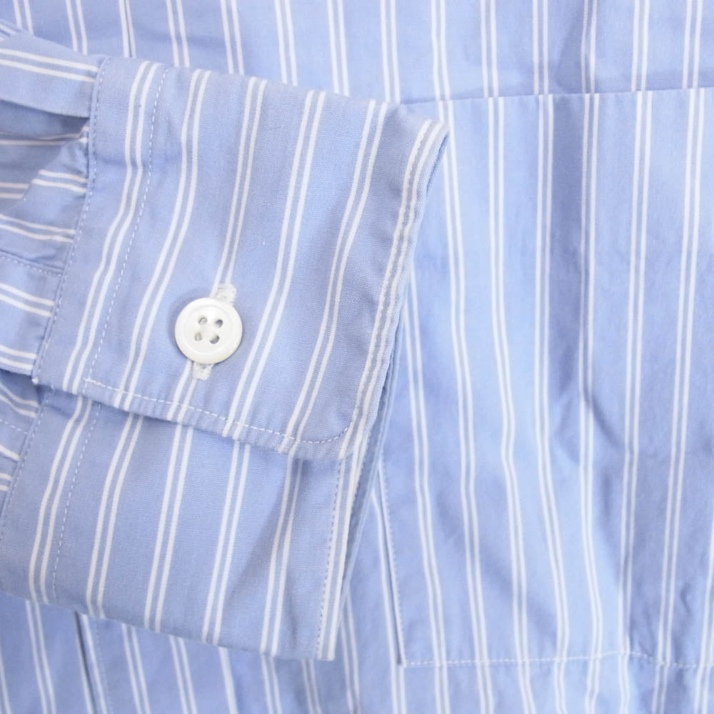ニューターム 003SH-019S RELAXIN' Shirts レギュラーカラー ストライプ 長袖 シャツ ブルー系 M【中古】