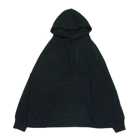 エルイー 19-070-053-0102 コットン プルオーバー パーカー 日本製 ブラック系 2【中古】