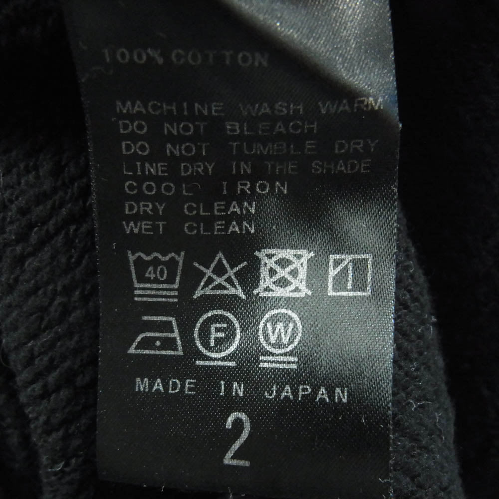 エルイー 19-070-053-0102 コットン プルオーバー パーカー 日本製 ブラック系 2【中古】