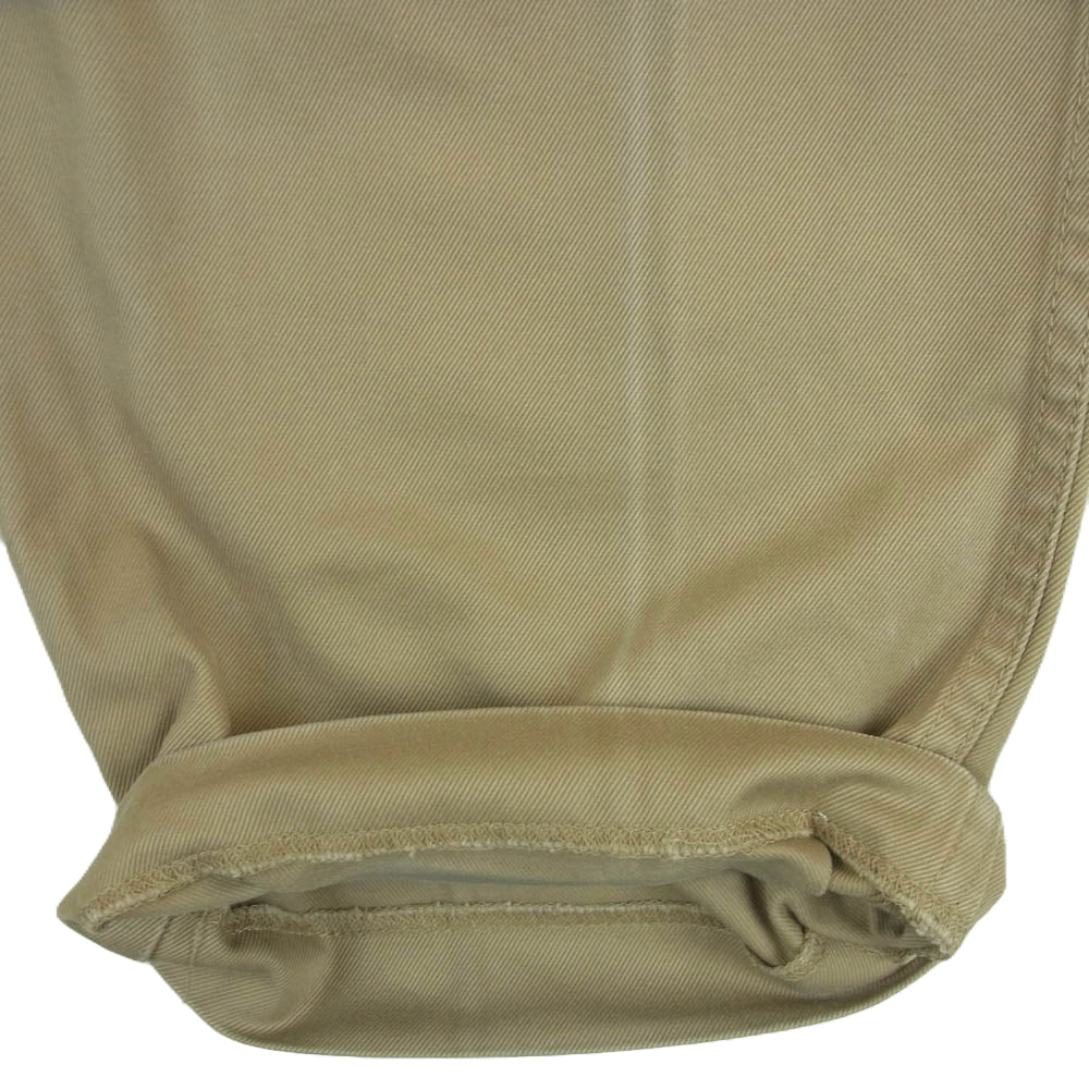 is-ness イズネス 16PT01T01 AH EDITORIAL WIDE CHINO PANTS 2タック ワイド チノ パンツ 日本製 ベージュ系 46 M【中古】