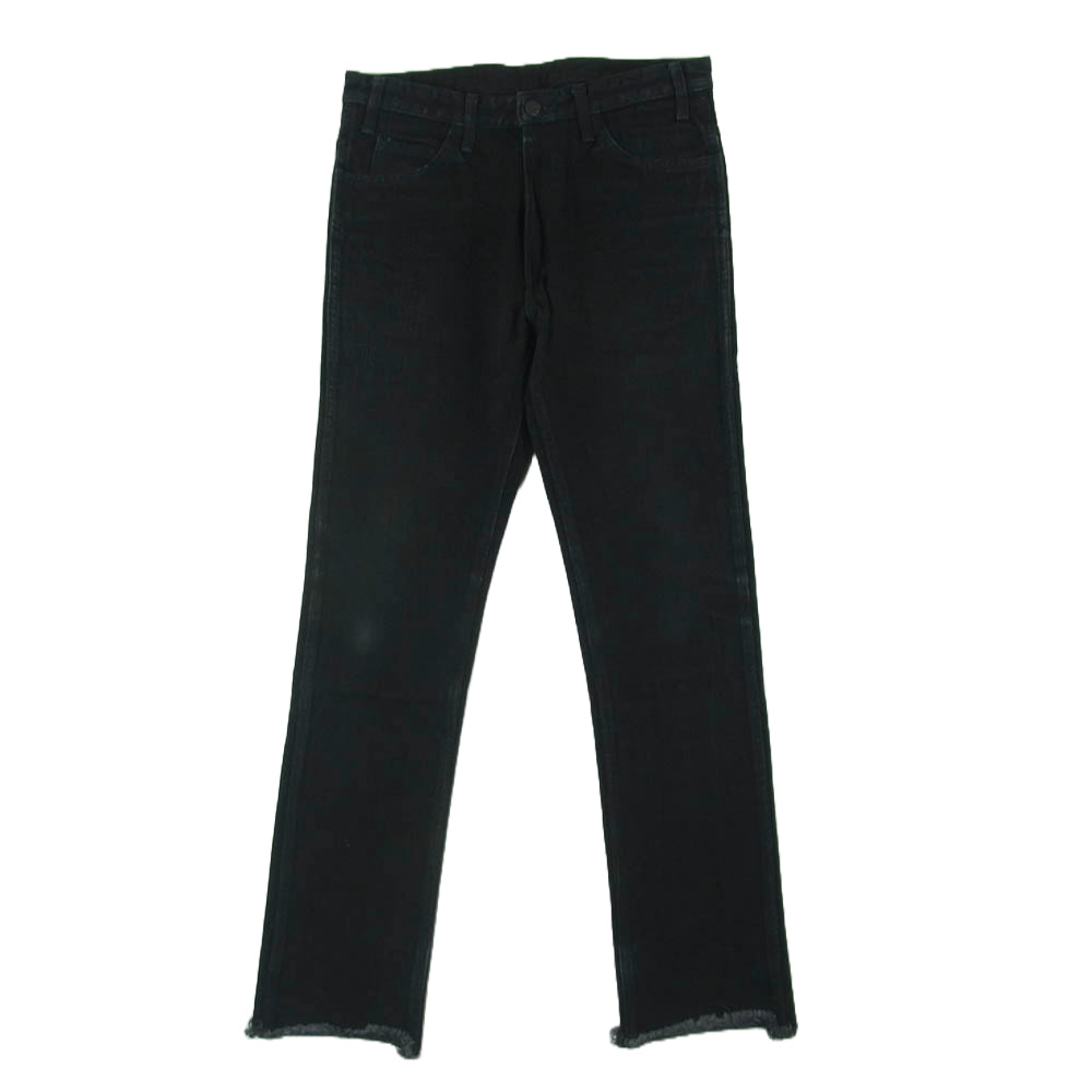 UNUSED アンユーズド UW0527 カットオフ スリム デニム パンツ 日本製 ブラック系 1【中古】