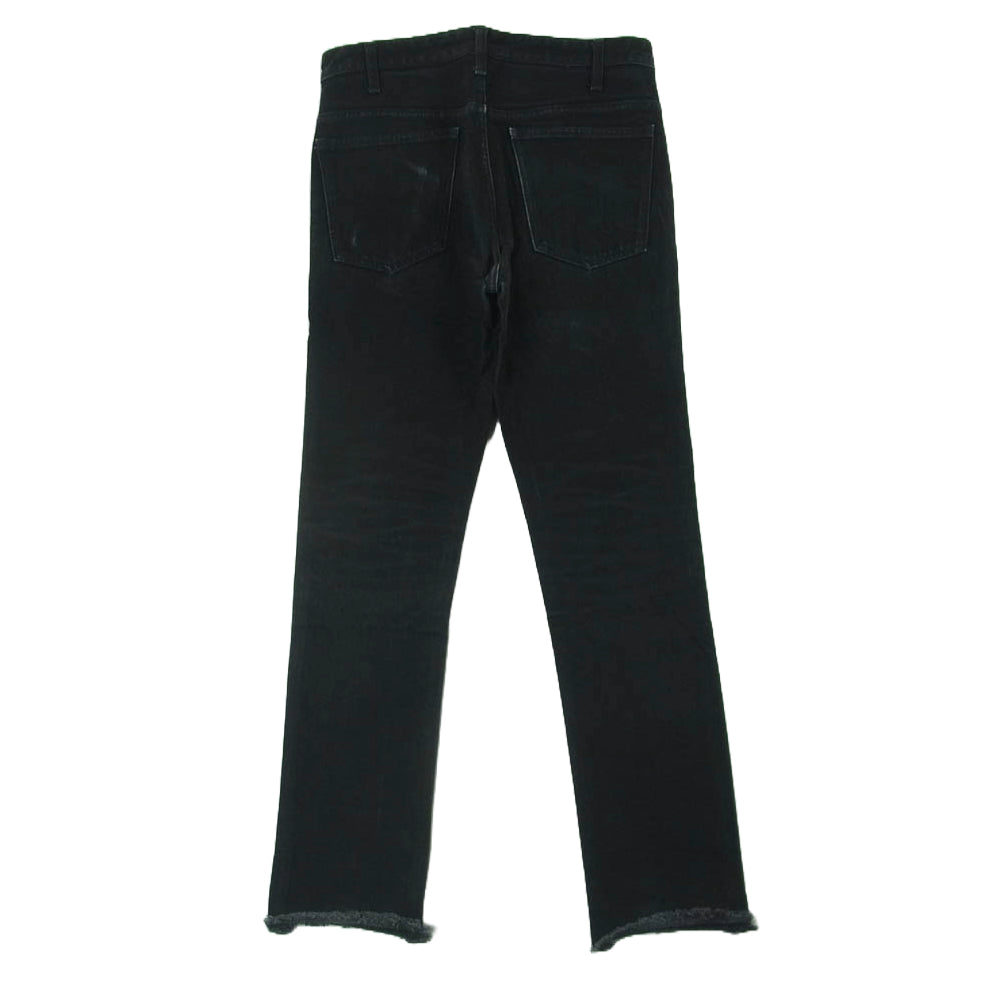 UNUSED アンユーズド UW0527 カットオフ スリム デニム パンツ 日本製 ブラック系 1【中古】