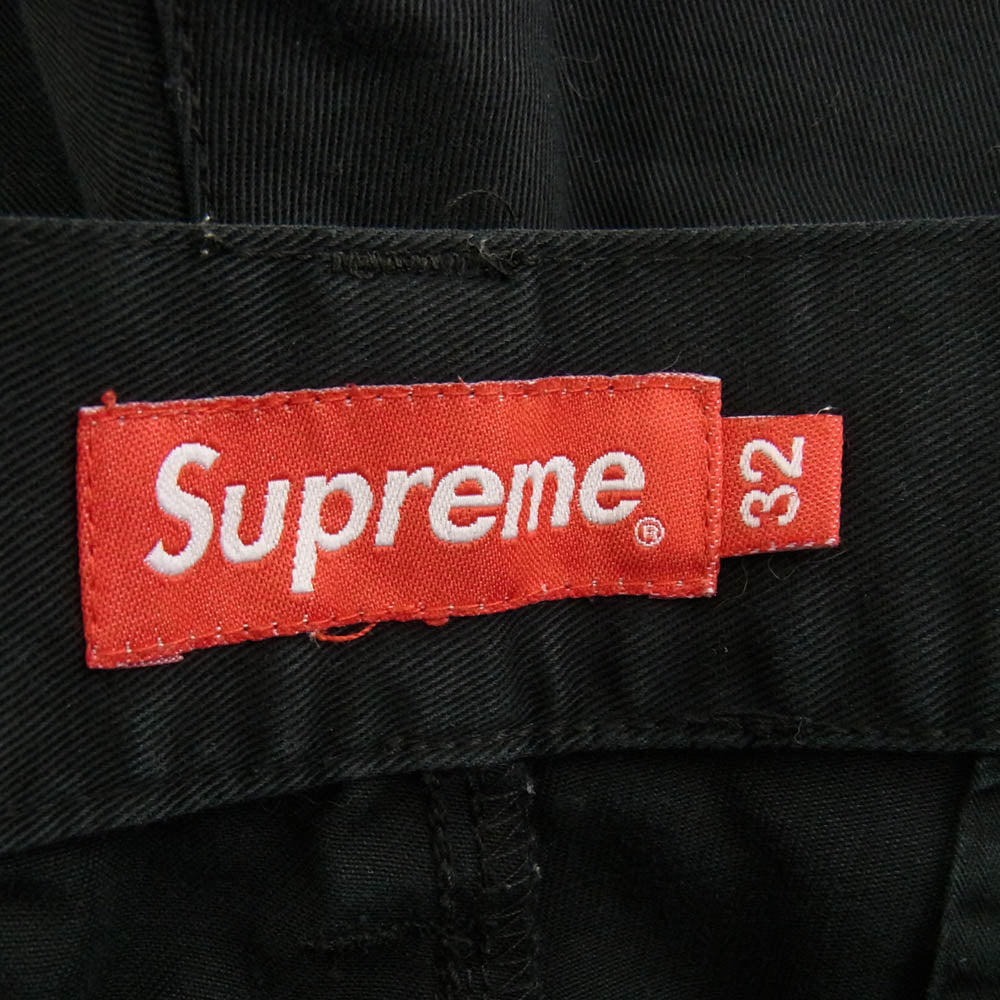 Supreme シュプリーム 19SS work pants コットン ワークパンツ ブラック系 32【中古】