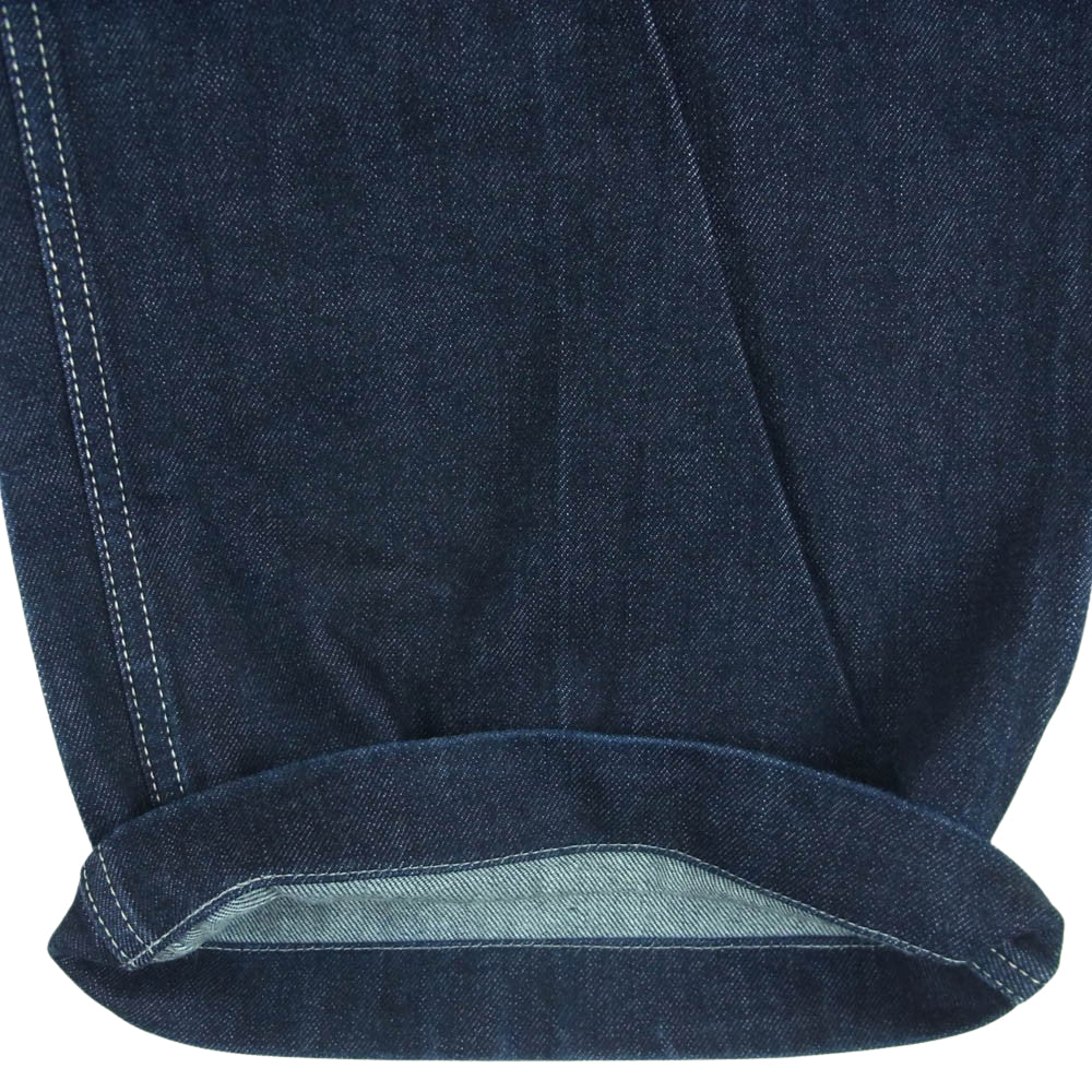 イートウツ イギリス製 コットン ワイド デニム パンツ インディゴブルー系 30【中古】