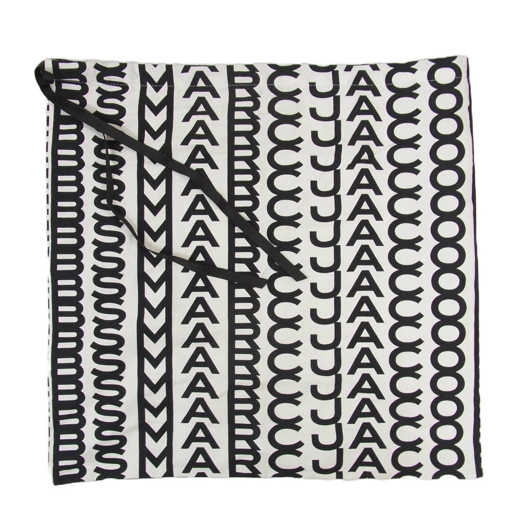 MARC JACOBS マークジェイコブス 2WAY デニム モノグラム トートバッグ ショルダーバッグ ネイビー系【美品】【中古】