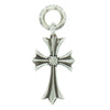 CHROME HEARTS クロムハーツ（原本無） TINY CH CROSS 1DIA タイニーCHクロス アフター1ダイヤ チャーム ネックレストップ シルバー系【中古】