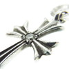 CHROME HEARTS クロムハーツ（原本無） TINY CH CROSS 1DIA タイニーCHクロス アフター1ダイヤ チャーム ネックレストップ シルバー系【中古】