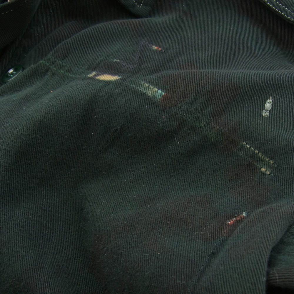 ミリタリー スイス軍 M60 アルペンカモ ミリタリー ジャケット 後染め ブラック系【中古】