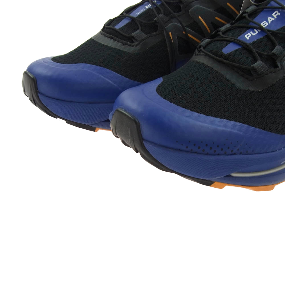 salomon サロモン 416032 PULSAR TRAIL パルサートレイル ローカット スニーカー ブラック系 ブルー系 27cm【極上美品】【中古】