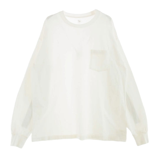 KAPTAIN SUNSHINE キャプテンサンシャイン KS20SCS07 West Coast Long Sleeved Tee ウエスト コースト 袖ライン 長袖 Tシャツ ホワイト系 38【中古】