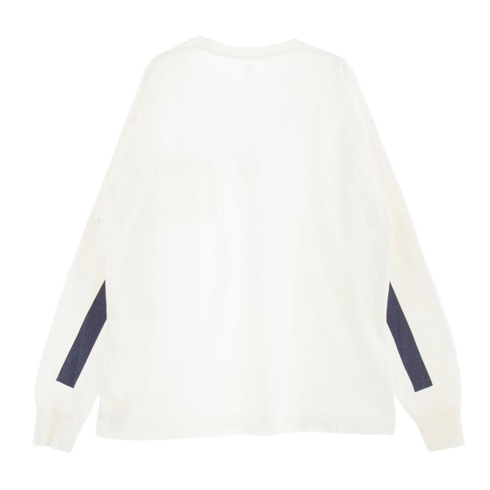 KAPTAIN SUNSHINE キャプテンサンシャイン KS20SCS07 West Coast Long Sleeved Tee ウエスト コースト 袖ライン 長袖 Tシャツ ホワイト系 38【中古】