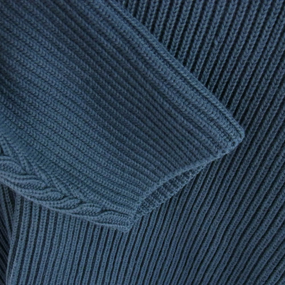 AURALEE オーラリー A7AP02RK SUPER FINE WOOL RIB KNIT BIG P/O スーパー ファイン ウール リブ ニット ビッグ セーター ネイビー系 4【中古】