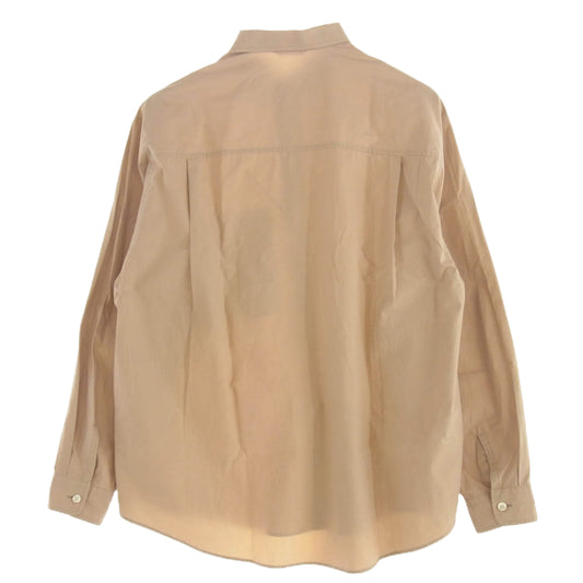 AURALEE オーラリー A9AS02TN WASHED FINX TWILL BIG SHIRTS フィンクスコ ツイル ビッグ 長袖 シャツ ピンク系 4【美品】【中古】