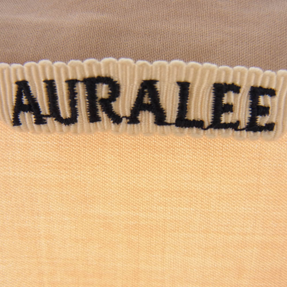 AURALEE オーラリー A9AS02TN WASHED FINX TWILL BIG SHIRTS フィンクスコ ツイル ビッグ 長袖 シャツ ピンク系 4【美品】【中古】