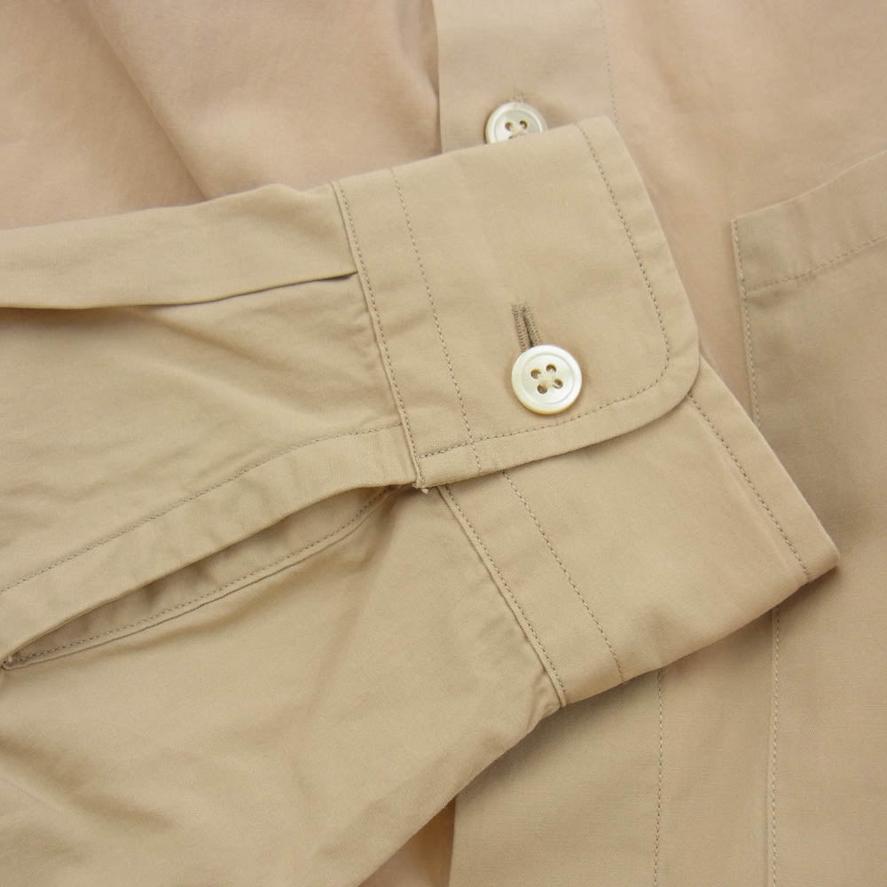 AURALEE オーラリー A9AS02TN WASHED FINX TWILL BIG SHIRTS フィンクスコ ツイル ビッグ 長袖 シャツ ピンク系 4【美品】【中古】