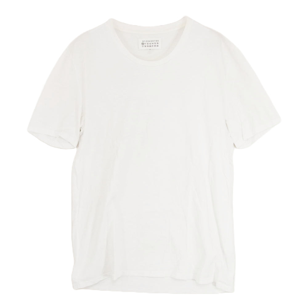 MAISON MARTIN MARGIELA メゾンマルタンマルジェラ 13SS S30GC0434 S22196 10ライン スタッフインターナショナルタグ クルーネック Tシャツ 半袖 カットソー ホワイト系 50【中古】
