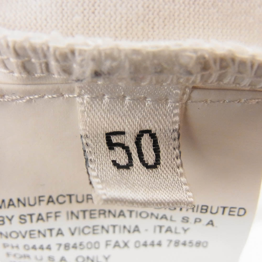 MAISON MARTIN MARGIELA メゾンマルタンマルジェラ 13SS S30GC0434 S22196 10ライン スタッフインターナショナルタグ クルーネック Tシャツ 半袖 カットソー ホワイト系 50【中古】