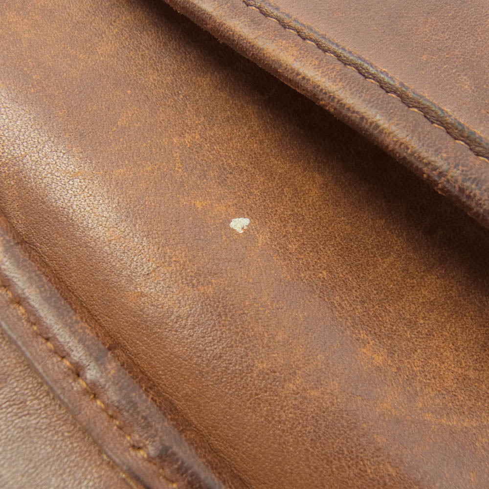 COACH コーチ 9790 オールド レザー フラップ ショルダー バッグ ブラウン系【中古】