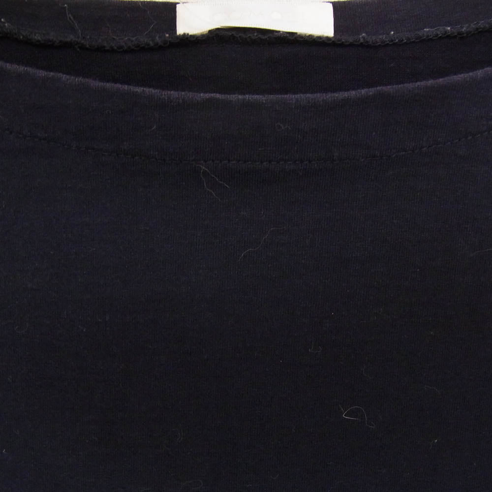 COMOLI コモリ 16SS 101-05005 ボートネック ポケット付き 半袖 Tシャツ ネイビー系 1【中古】
