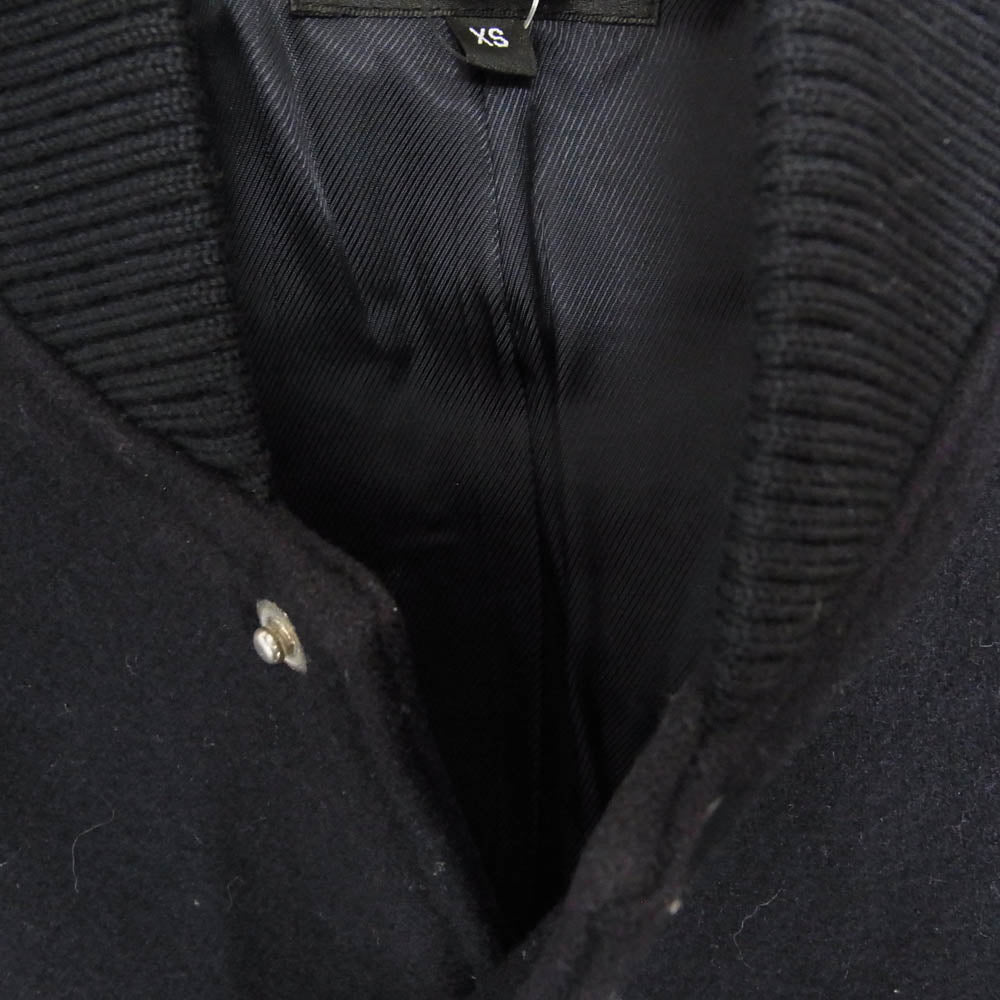 A.P.C. アーペーセー レザースリーブ ウール スタジャン ブルゾン