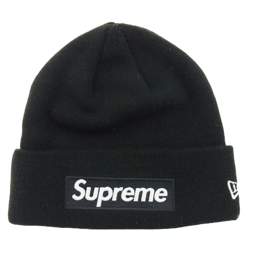 Supreme シュプリーム 15AW × NEW ERA ニューエラ Box Logo Beanie ボックスロゴ ビーニー ニットキャップ ブラック系【中古】