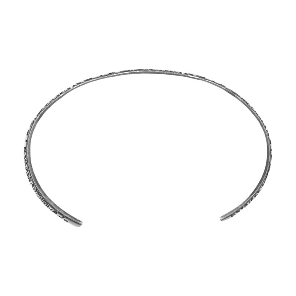 GARNI ガルニ GB14005 Round Vine Bangle フラワー デザイン バングル シルバー系【中古】