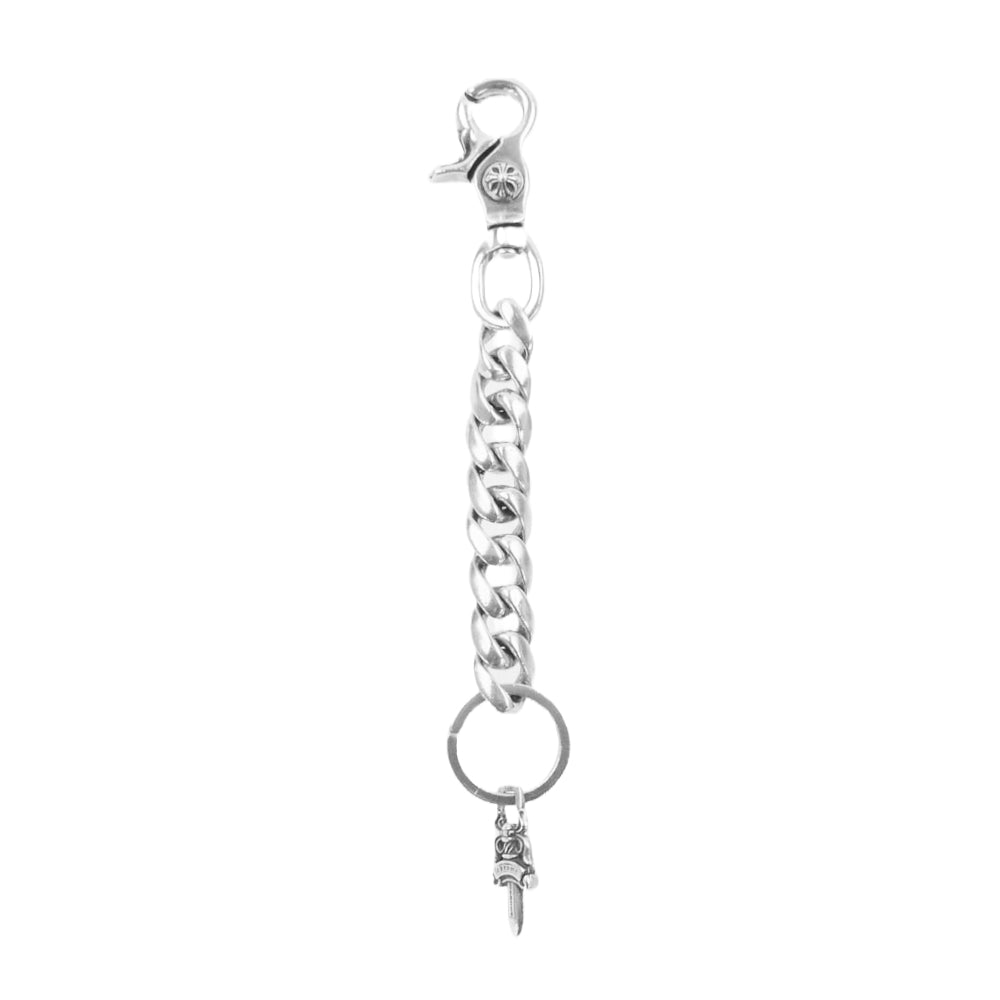 CHROME HEARTS クロムハーツ（原本無） CLP CHN CLASSIC-L ロング クラシックリンク クリップ キーチェーン シルバー系【中古】