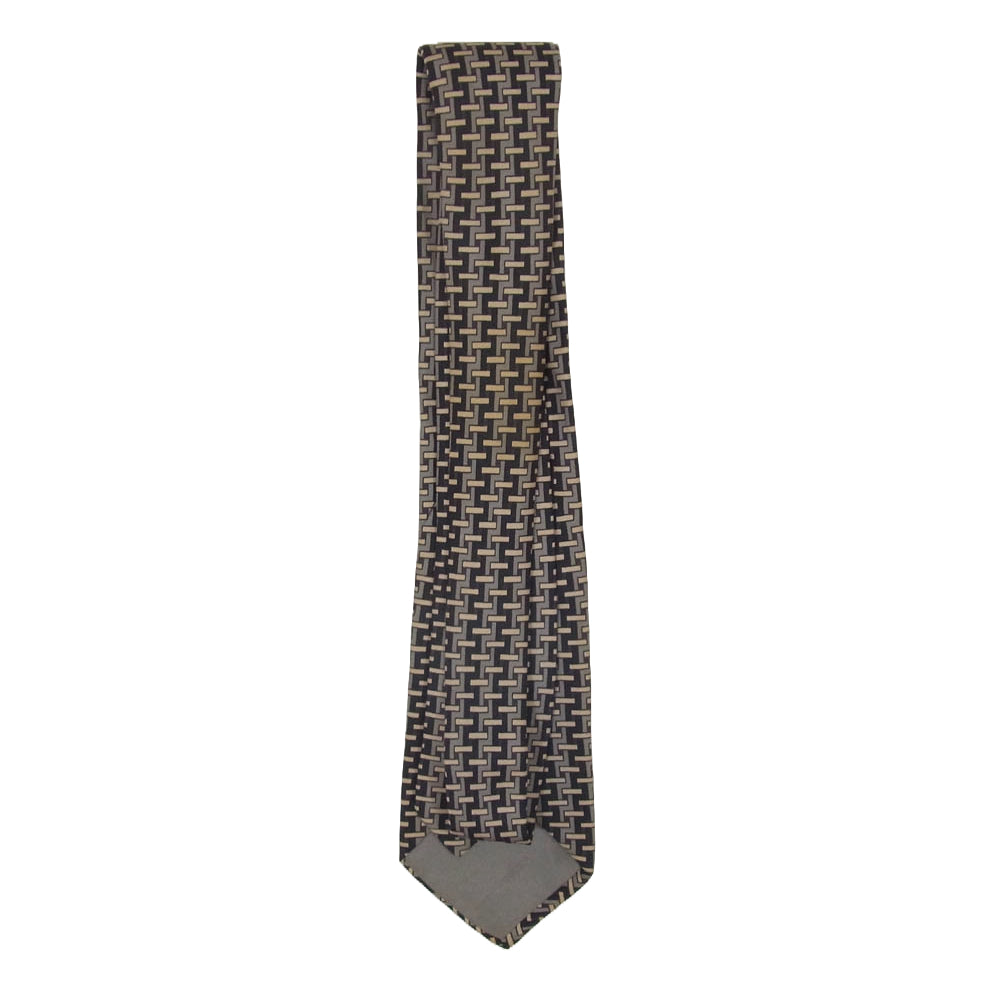 HERMES エルメス シルク100％ ネクタイ ブラック系【中古】