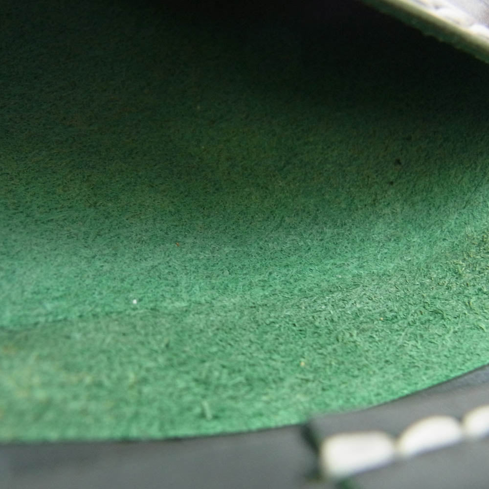 サムライクラフト レザー コンチョ 二つ折り 財布 ウォレット ブラック系【中古】