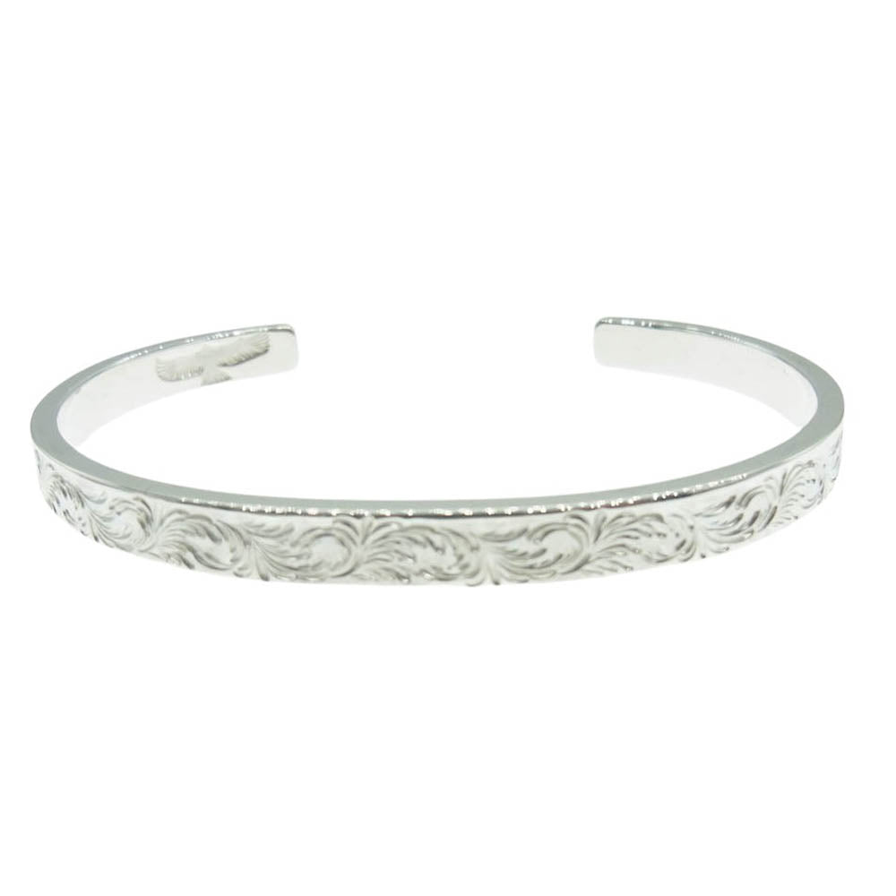 TARO WASHIMI ワシミタロウ 鷲見太郎 W-1ADB5M 販売証明カード付属 arabesque design 5mm bangle アラベスク バングル シルバー系【中古】