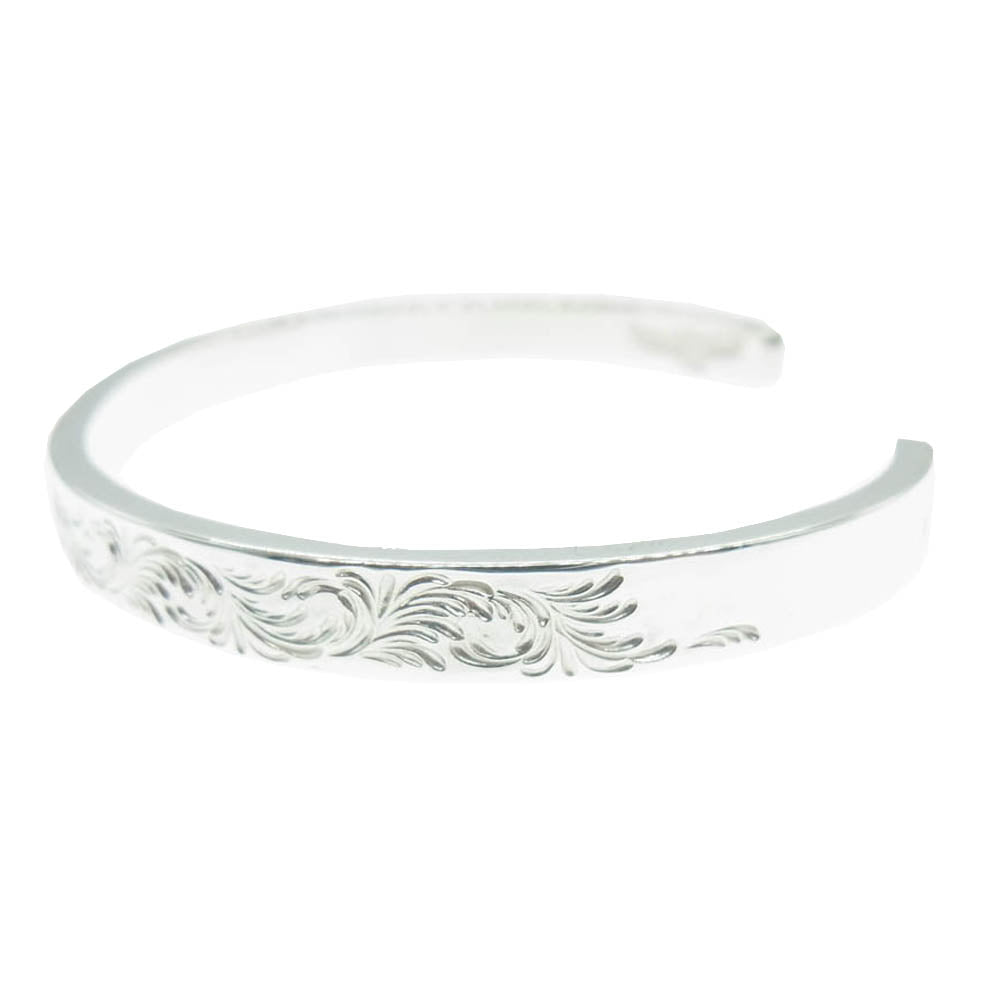 TARO WASHIMI ワシミタロウ 鷲見太郎 W-1ADB5M 販売証明カード付属 arabesque design 5mm bangle アラベスク バングル シルバー系【中古】