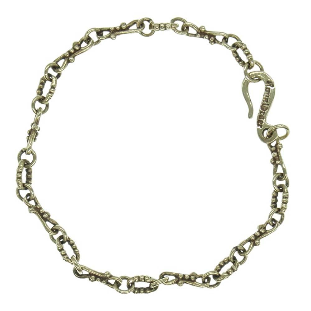 ROYAL ORDER ロイヤルオーダー 9KGB 006 販売証明カード付属 9K LULU CHAIN BRACELET ルル チェーン ブレスレット 7inch ゴールド系【美品】【中古】