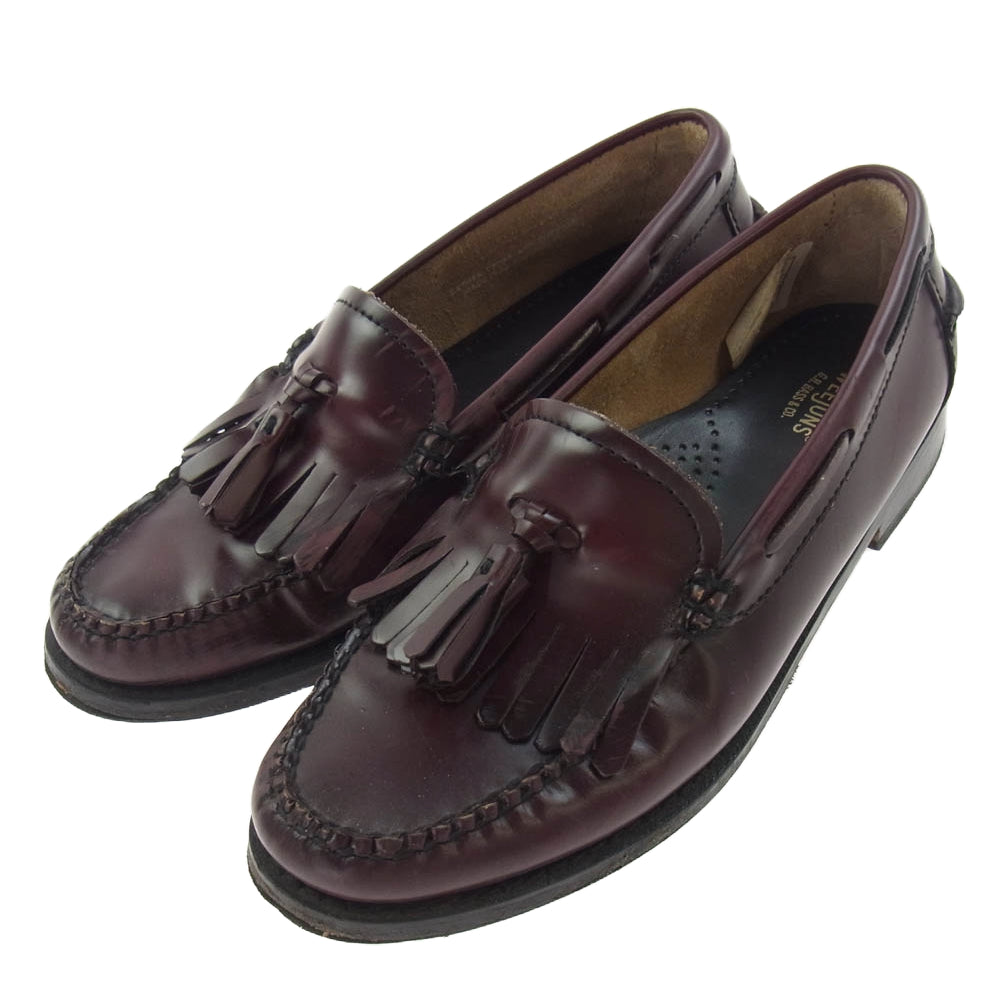 G.H.BASS & COMPANY ジーエイチバス BA41020 キルト タッセル ローファー レザーシューズ ダークブラウン系 22.5cm【中古】