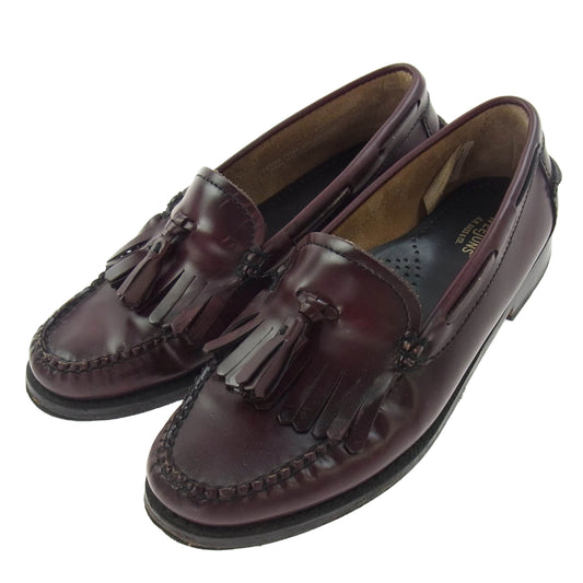 G.H.BASS & COMPANY ジーエイチバス BA41020 キルト タッセル ローファー レザーシューズ ダークブラウン系 22.5cm【中古】