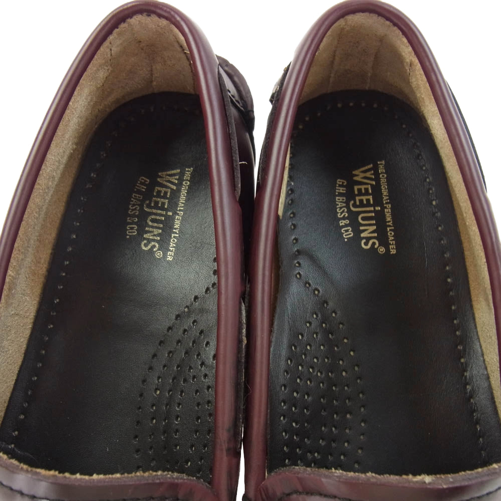 G.H.BASS & COMPANY ジーエイチバス BA41020 キルト タッセル ローファー レザーシューズ ダークブラウン系 22.5cm【中古】